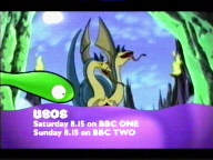 BBC TWO use purple astons, BBC ONE use red astons (example below) and CBBC uses blue astons.