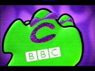 The bugs dance to music. Introduced June 2002 for use on BBC TWO.